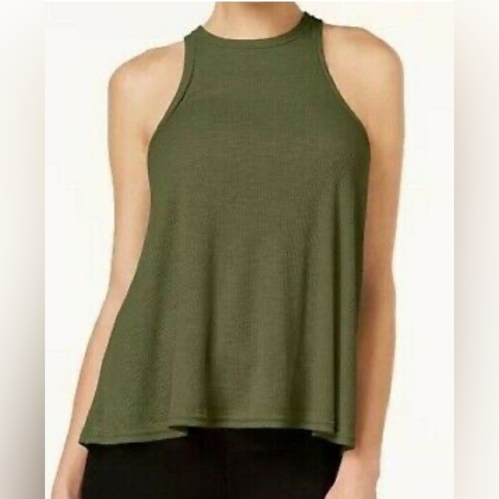 Free People
Green Solid All Day Wear Tank Top Size Small